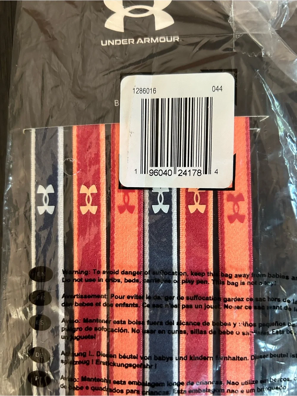 Adidas Under Armour Women's No-Slip Grip Hairbands Headbands Pink Gray Black